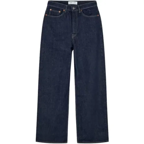 Loose-Fitting Dark Denim Jeans , female, Sizes: W30 L32 - Samsøe Samsøe - Modalova