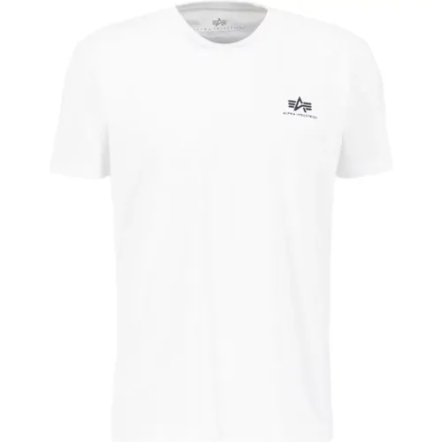Backprint T-Shirt Frühling/Sommer 2024 Weiß , Herren, Größe: 2XL - alpha industries - Modalova
