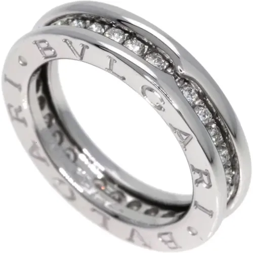 Pre-owned White Gold rings , female, Sizes: ONE SIZE - Bvlgari Vintage - Modalova