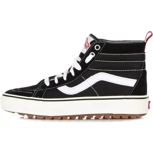 Schwarze/Weiße Sk8-Hi Mte-1 Streetwear Sneaker , Herren, Größe: 42 1/2 EU - Vans - Modalova