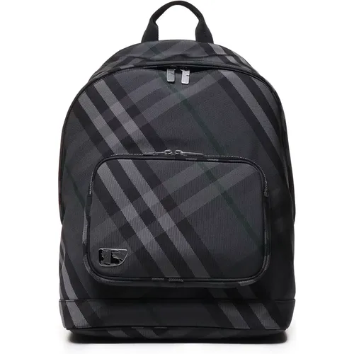 Schwarzer Vintage Check Nylon Rucksack - Burberry - Modalova