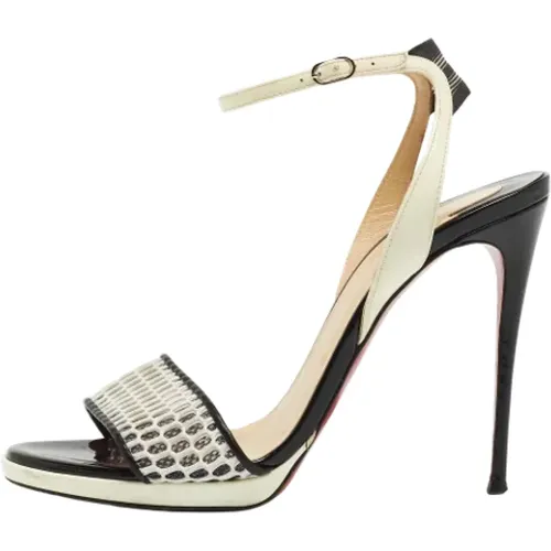 Pre-owned Mesh sandals , female, Sizes: 4 1/2 UK - Christian Louboutin Pre-owned - Modalova