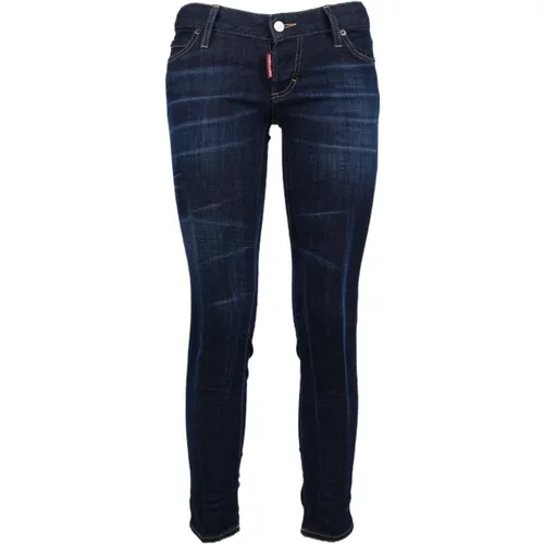 Slim Fit Denim Jeans , Damen, Größe: 4XS - Dsquared2 - Modalova