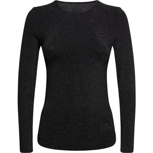 Metallic Top Lange Ärmel , Damen, Größe: XS - MVP wardrobe - Modalova