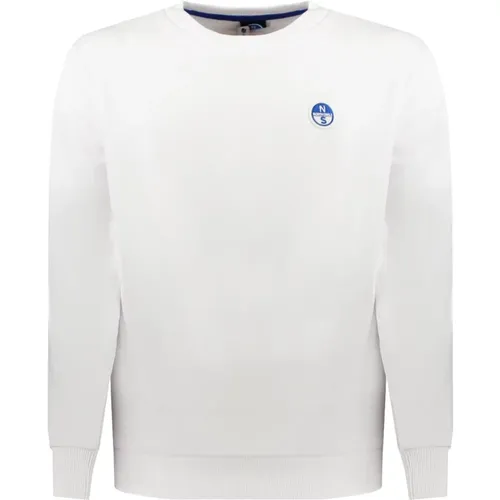 Weißer Sweatshirt mit Druck und Langen Ärmeln - North Sails - Modalova