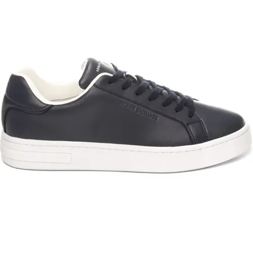 Leder-Sneakers mit Logo-Detail , Herren, Größe: 39 EU - Armani Exchange - Modalova