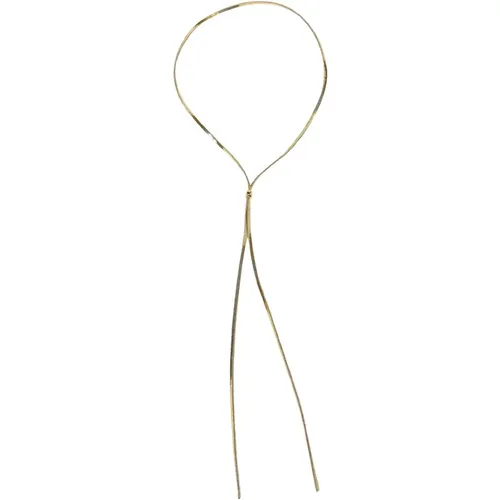 Gold Tie Necklace Charm Collection , female, Sizes: ONE SIZE - Federica Tosi - Modalova