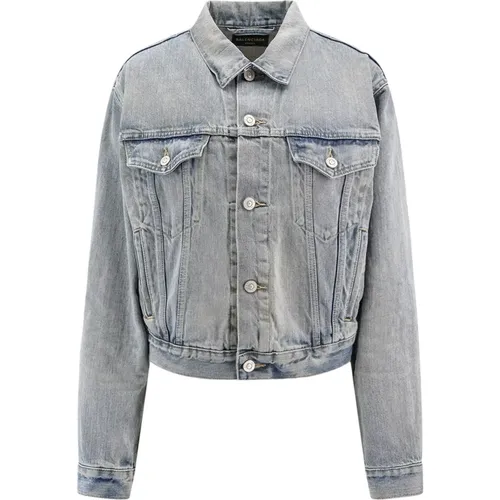 Jackets & Coats with Metal Buttons , female, Sizes: M, S - Balenciaga - Modalova