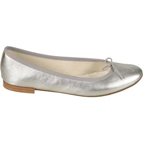 Flat shoes Silver , female, Sizes: 4 UK, 4 1/2 UK - Repetto - Modalova
