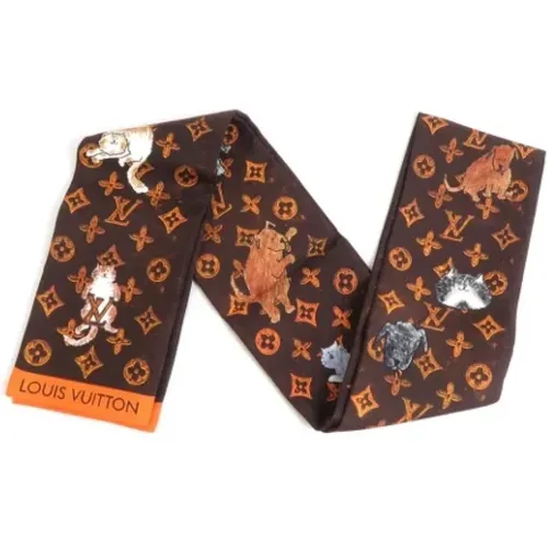 Pre-owned Silk scarves , female, Sizes: ONE SIZE - Louis Vuitton Vintage - Modalova