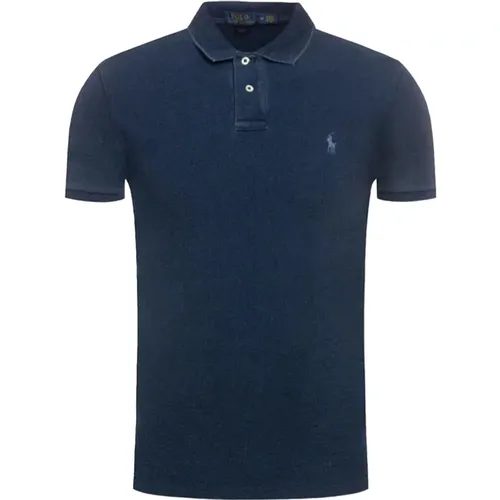 Slim Polo Shirt Navy , Herren, Größe: S - Ralph Lauren - Modalova