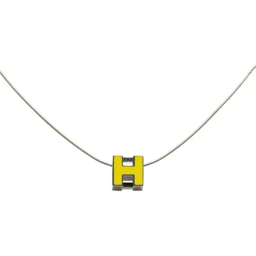 Pre-owned Metal necklaces , female, Sizes: ONE SIZE - Hermès Vintage - Modalova