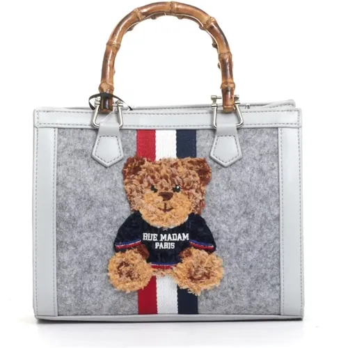 Teddy Mini Tote Bag , female, Sizes: ONE SIZE - Rue Madam - Modalova