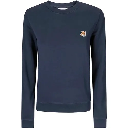 Logo Crew-Neck Sweatshirt - Maison Kitsuné - Modalova