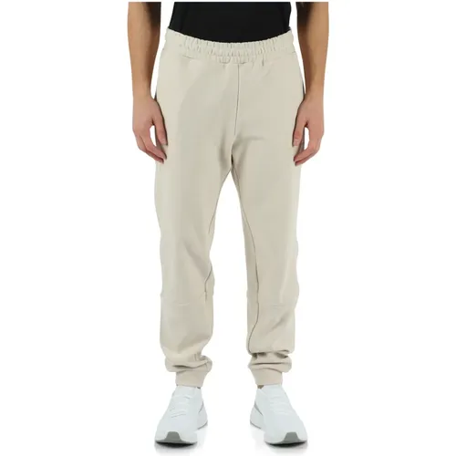 Cotton Sweatpants with Logo Print , male, Sizes: XL, S, L, M - Emporio Armani EA7 - Modalova