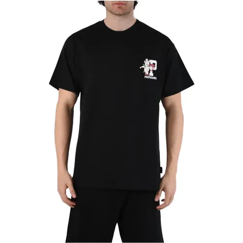 Butcher T-shirt with Front and Back Print , male, Sizes: L, M, S - Propaganda - Modalova
