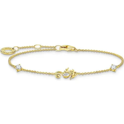 Damen Armband 925er Sterlingsilber Seepferdchen gold A2061-414-14-L19V - Thomas Sabo - Modalova