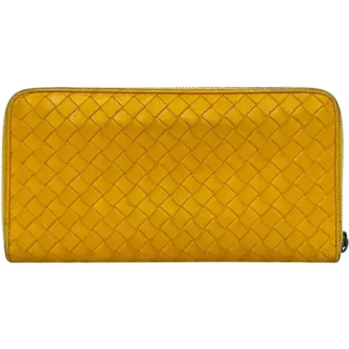 Pre-owned Leather wallets , female, Sizes: ONE SIZE - Bottega Veneta Vintage - Modalova