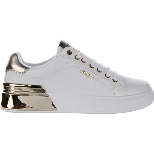 Gold Corline Sneakers Women , female, Sizes: 4 UK - Guess - Modalova