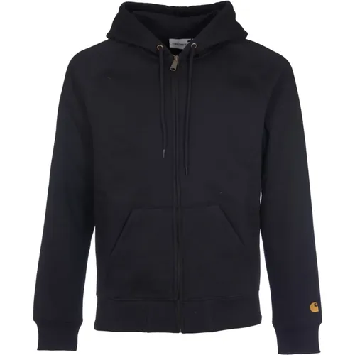 Schwarzer Hoodie Pullover Trendy Casual Reißverschluss - Carhartt WIP - Modalova