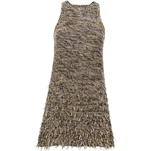 Knitted Mouline Dress , female, Sizes: S, M - Durazzi Milano - Modalova
