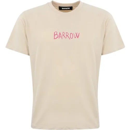 Teddy Sketch Oversized Baumwoll T-shirt , Herren, Größe: XS - Barrow - Modalova