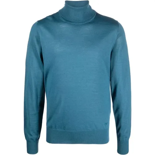 Italienischer Rollkragenpullover mit langen Ärmeln - Emporio Armani - Modalova