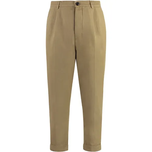 Stretch Baumwoll Chino Hose , Herren, Größe: W33 - Dondup - Modalova