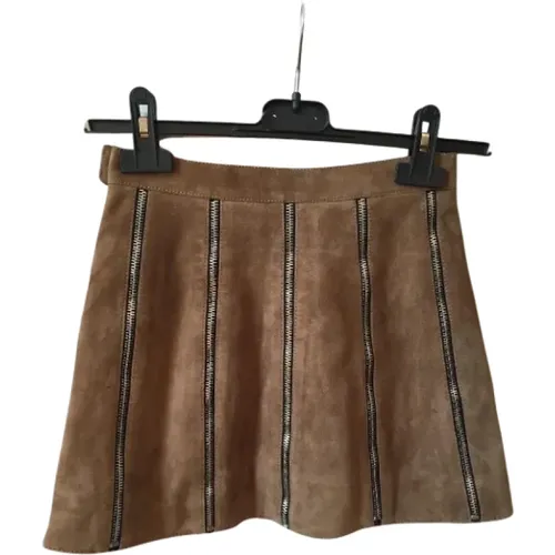 Pre-owned Suede bottoms , female, Sizes: XS - Yves Saint Laurent Vintage - Modalova