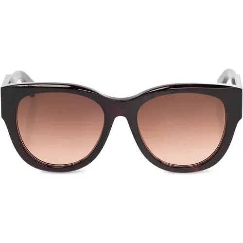 Sonnenbrillen mit graviertem Logo , Damen, Größe: 55 MM - Chloé - Modalova