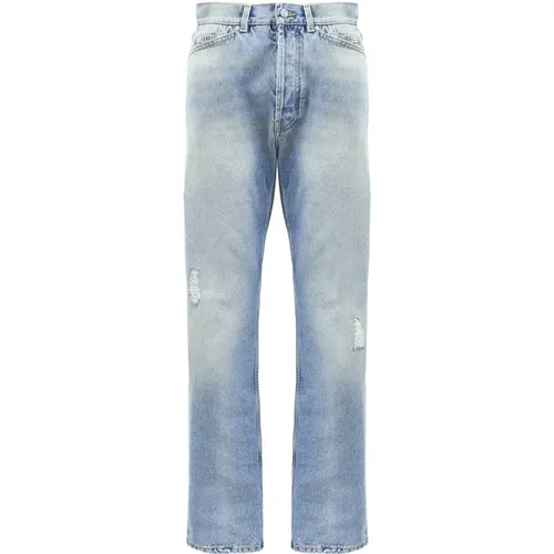 Monogram Loose Jeans , male, Sizes: W32, W31 - Palm Angels - Modalova