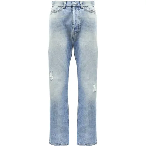 Monogram Loose Jeans , male, Sizes: W32, W31, W33 - Palm Angels - Modalova