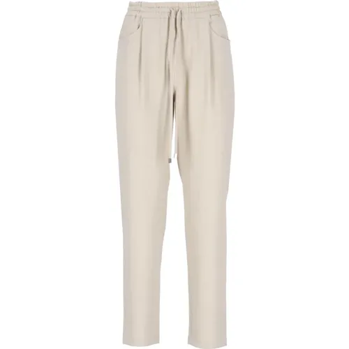 Wollmischung Hose mit Kordelzug - Antonelli Firenze - Modalova