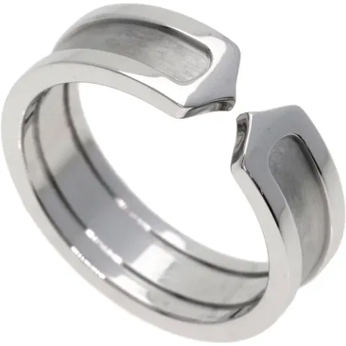 Pre-owned White Gold rings , female, Sizes: ONE SIZE - Cartier Vintage - Modalova