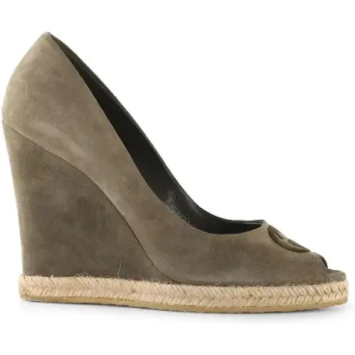 Pre-owned Suede heels , female, Sizes: 6 UK - Gucci Vintage - Modalova