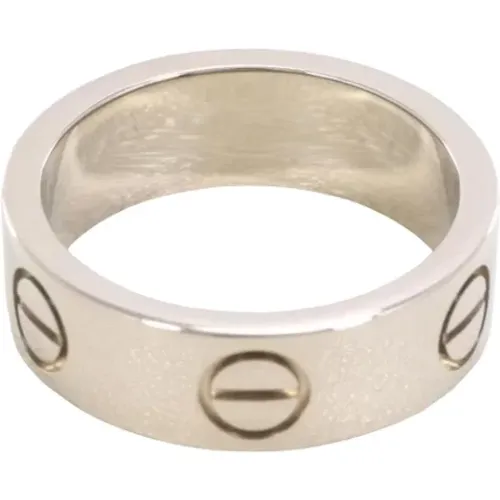 Pre-owned White Gold rings , female, Sizes: ONE SIZE - Cartier Vintage - Modalova