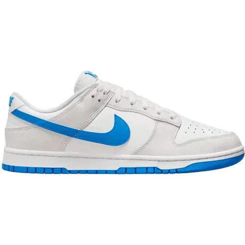 Photo Blue Dunk Low Leder Sneakers , Herren, Größe: 46 EU - Nike - Modalova