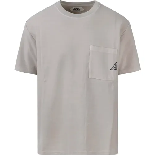 Logo Pocket T-Shirt , male, Sizes: M - Autry - Modalova