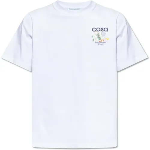 Bedrucktes T-Shirt , Herren, Größe: 2XL - Casablanca - Modalova