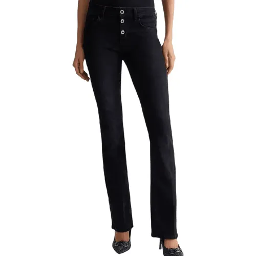 Denim Bottom Up Slim Fit Jeans , female, Sizes: W28, W30, W31, W26, W32, W29, W27, W24, W25 - Liu Jo - Modalova