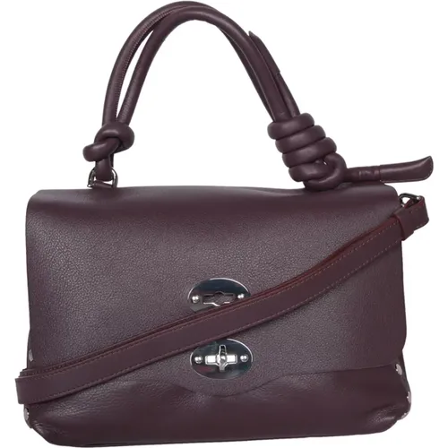 Elegante Braune Lederhandtasche - Zanellato - Modalova