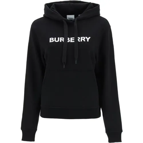 Hoodie mit Logo-Print , Damen, Größe: XS - Burberry - Modalova