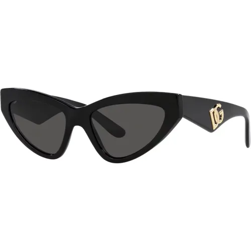 DG CrossedLarge Sunglasses , female, Sizes: 55 MM - Dolce & Gabbana - Modalova