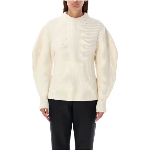 Ballonärmel Strick Chalk Pullover - Jil Sander - Modalova