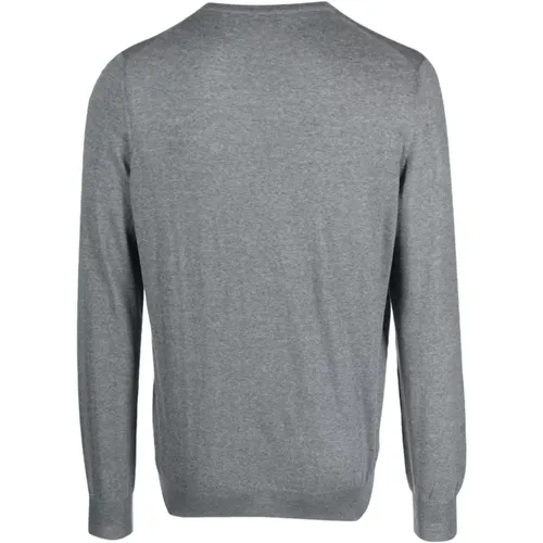 Grey Sweaters for Men , male, Sizes: XL, 3XL - Barba - Modalova