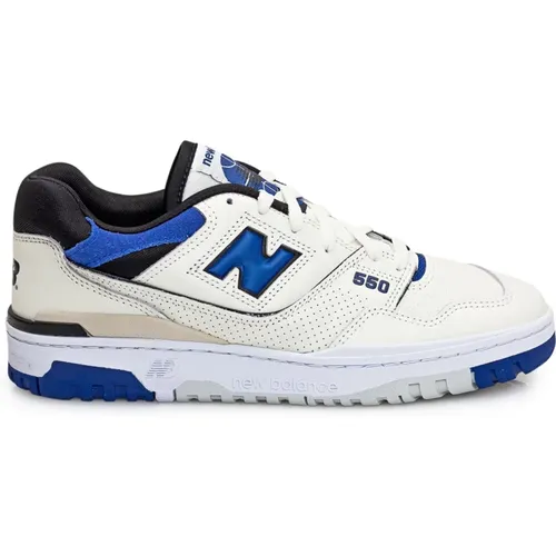 Weiße Low-Top-Sneaker mit Wildleder , Herren, Größe: 44 1/2 EU - New Balance - Modalova