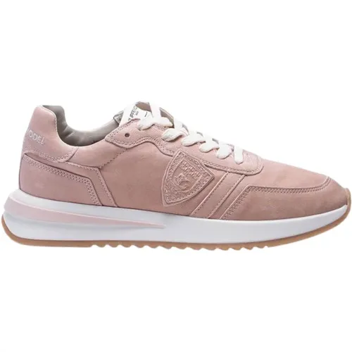 Tropez 2.1. Sneaker aus gewaschenem Leder mit Patches , Damen, Größe: 36 EU - Philippe Model - Modalova