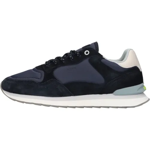 Blaue Wildleder Low Top Sneakers , Damen, Größe: 39 EU - Hoff - Modalova