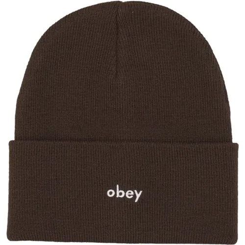 Karma Beanie Hat Java Brown Obey - Obey - Modalova