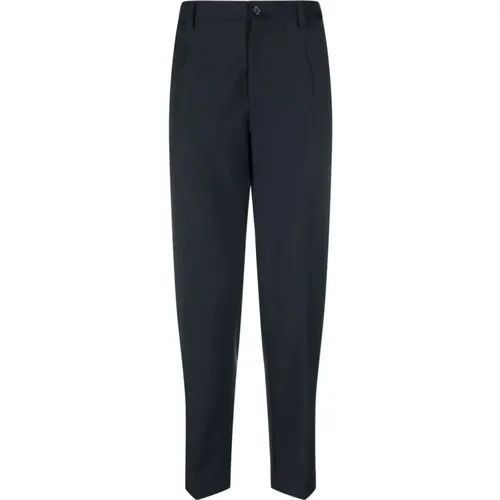 Midnight Wool Dress Pants with Embroidered Logo , male, Sizes: XL, L, M, S, XS - Dolce & Gabbana - Modalova